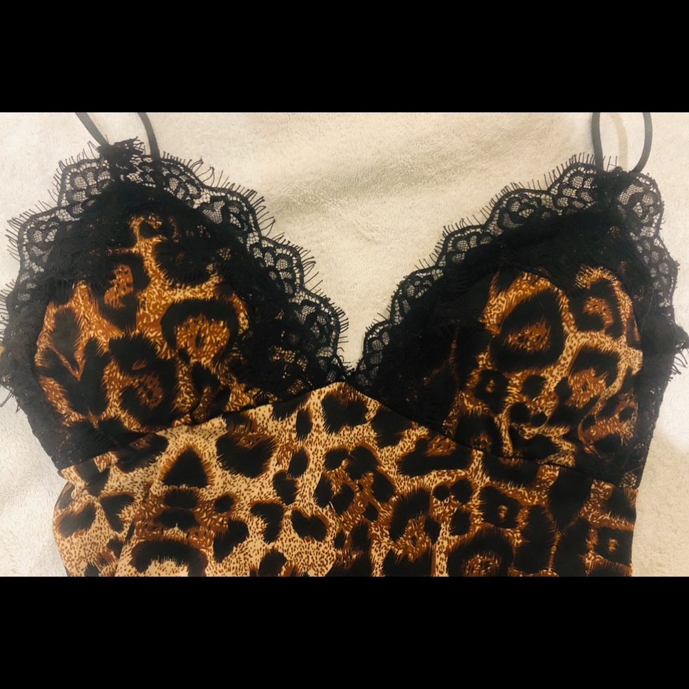 Sexy Lingerie Set Leopard Print Size Medium